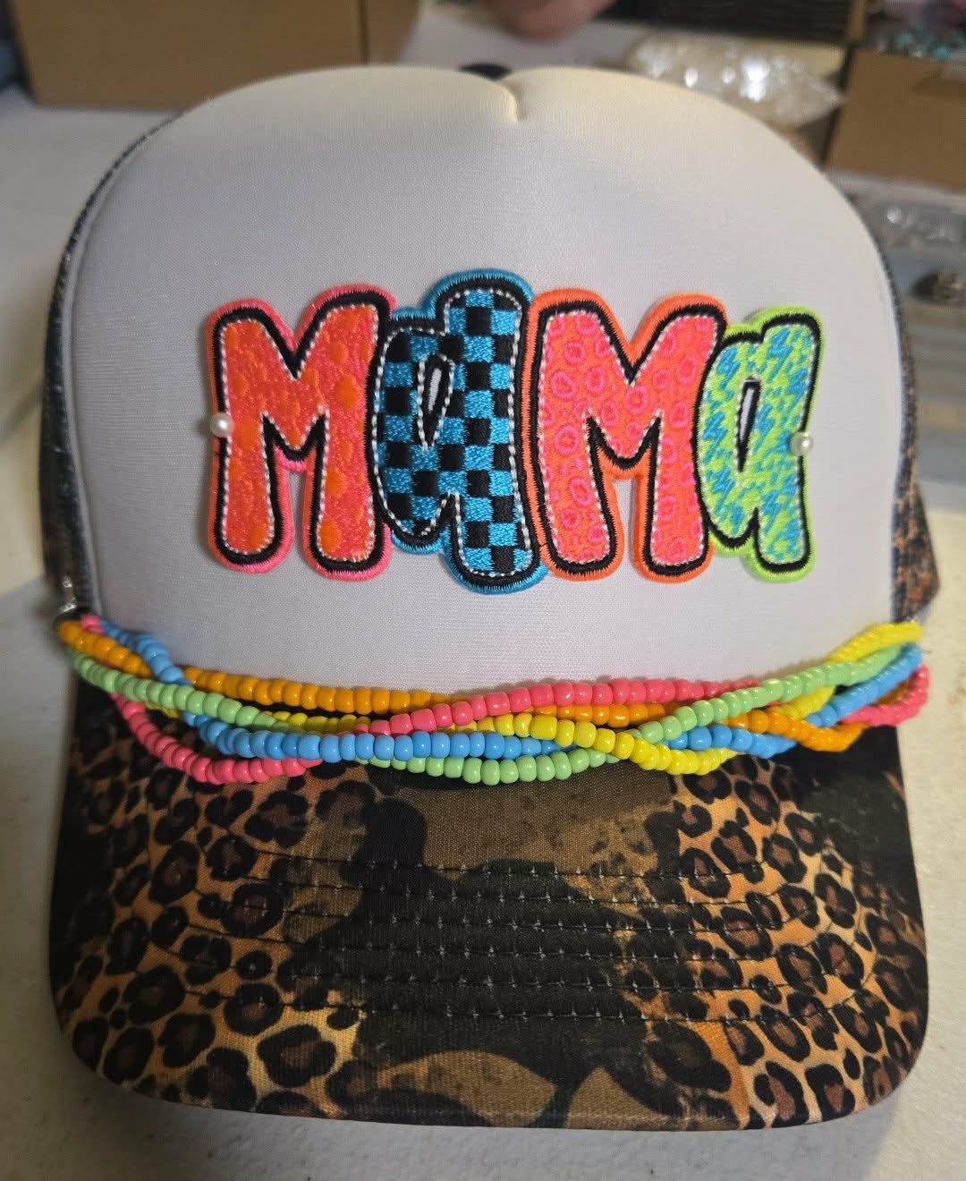 Multi-String Neon Hat Chain