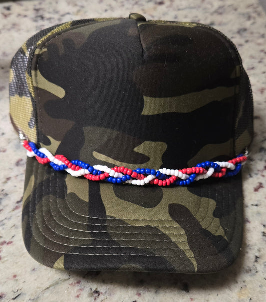 RWB Braided Hat Chain